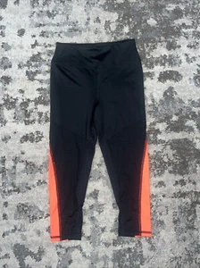 Zella Girl Capri Leggings 8/10 Black And Orange (bright) - Picture 1 of 4