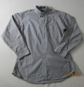 Claybrooke Shirt Mens 16.5-34/35 Green Blue White Short Sleeve Office Dress Men - Picture 1 of 10