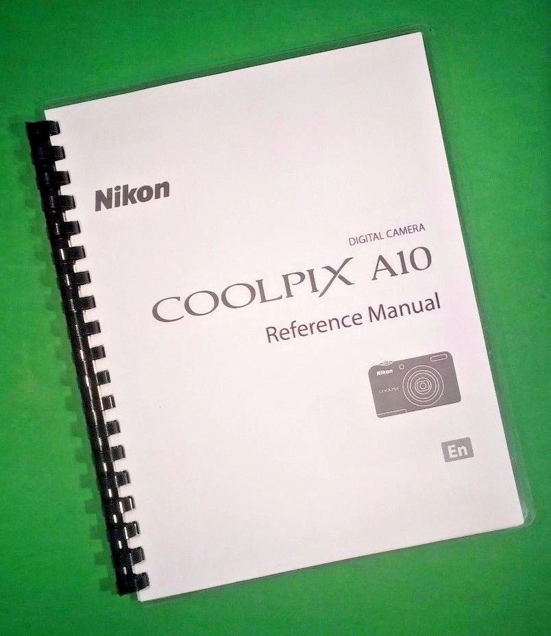 Owners Manual for Nikon A10 Coolpix Reference Camera 147 Pages W/Clear Covers! - Image 1 of 1