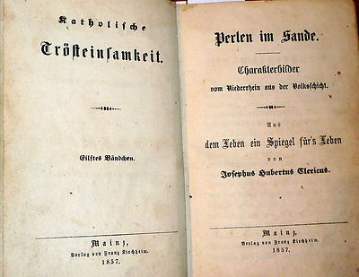 1857 & 1858. German Catholic Children Lit - Katholische Trösteinsamkeit, 11 & 12 - Image 1 of 4