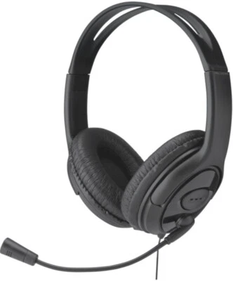(2X) Slide-Computer Headset with Microphone Comfort-Fit Air Cushions Audio Adapt - Image 1 of 4