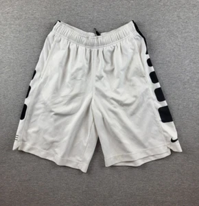 Nike Elite Dri Fit Shorts Youth Small White Mesh NBA Running Training Fitness - Picture 1 of 7
