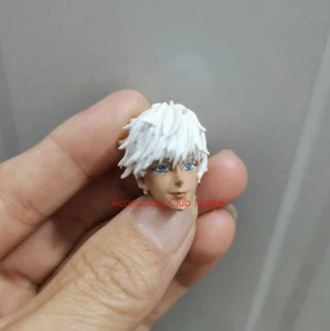 Painted 1/12 Scale Satoru Gojo Man Head Sculpt For 6" SHF Action Figure - Picture 1 of 3