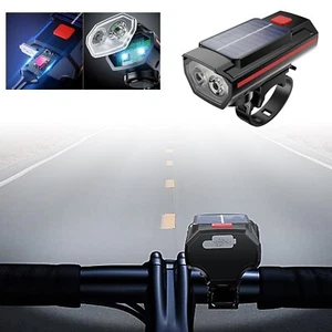 Mountain Bike Lights USB Rechargeable Super Bright Front & Rear Set Waterproof - Picture 1 of 12