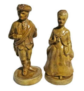 SEBASTIAN MINIATURE SML-003 SML-004 George Washington & Martha Washington (Brown - Picture 1 of 3