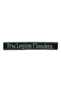 Elite 27th Volunteer Div. Frw.Legion Flandern EM/NCO Manschettentitel - Bild 1 von 1