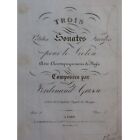 Gasse Ferdinand Trois Petites Sonates Faciles Violon Violoncelle Ca1827