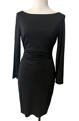 David Meister платье 8 черный карьера эластичной оболочка классический длинным рукавом карьера - Изображение 1 из 4