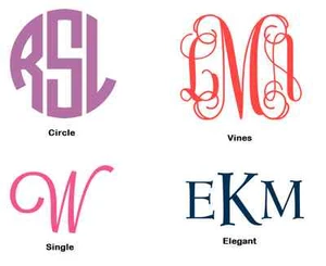 Monogram Decals for Yeti, RTIC, Phone, Laptop, Tumbler, Car, Rain Boots, Flask - Picture 1 of 7