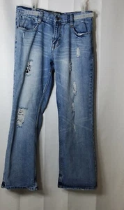 EMBARK MENS DISTRESSED JEANS SIZE 33x30 - Picture 1 of 5
