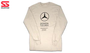 DONDA Atlanta Listening Event Kanye West L/S T-Shirt (DOND-LS001) Hombres Talla S-XL - Imagen 1 de 2