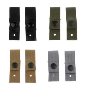 2pcs MICH M88 ACH Helmet Universal Goggle Retention Straps Fixing Band Black - Picture 1 of 10