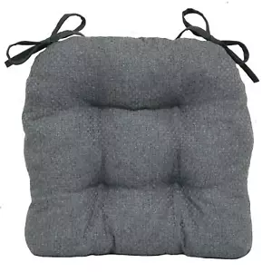 Shredded Memory Foam Chair Cushion Kitchen Dining Seat Pad Gray 15" x 16" Single - Picture 1 of 5