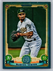 Topps Gypsy Queen Marcus Semien Indigo Parallel 2019/250 Athletics #201 - Imagen 1 de 2