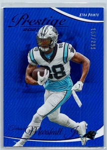 Terrace Marshall Jr. 2023 Panini Prestige Xtra Points Premium Blue 157/299 #47 - Picture 1 of 2