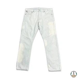 Jeans Polo Ralph Lauren vintage uomo 36x28 bianco slim sbiancato lavaggio chiaro denim - Foto 1 di 9