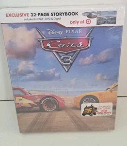 Disney Cars 3 Blu-ray + DVD + Digital Target Exclusive Edition 32 Pg Storybook - Picture 1 of 3