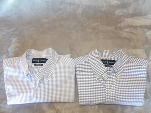 2 Stück Ralph Lauren Button Down Herren Hemden, beide 16 Kragen/32 100% Baumwolle, LS - Bild 1 von 16