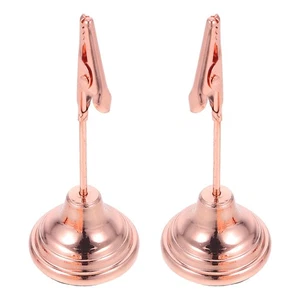 2 Pcs Schreibtischkarten -Memoordner Arbeit Tabellennummer Clips - Bild 1 von 12