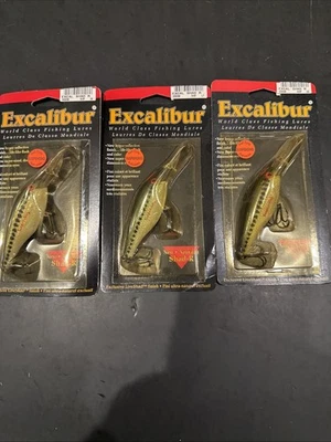 "Excalibur Shad R S35EBB suspende cuerpo de 3"" 4,25"" lote total de 3" Foto 1 de 4