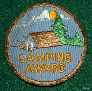 BOY SCOUT COUNCIL PATCH - CAMPING AWARD - FREE SHIPPING - Picture 1 of 3