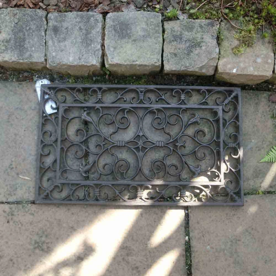 Fußmatte Fußrost Fußabtreter Gusseisen Landhaus Schuhrost Rost Türmatte LH42 - Bild 1 von 4