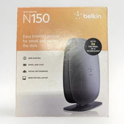 Belkin N150 Wireless Wi-Fi Router - New Open Box - Image 1 of 4