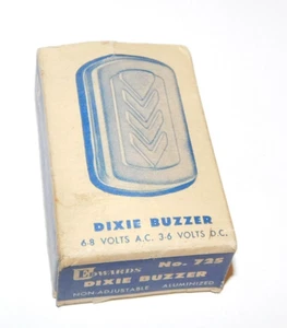 Vintage Edwards Dixie Bell 725 Buzzer Doorbell Aluminum Made In USA NOS - Picture 1 of 8