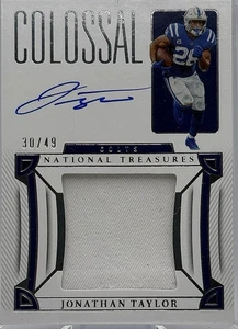 2022 Panini National Treasures Colossal Signatures Jonathan Taylor Auto /49 - Bild 1 von 2