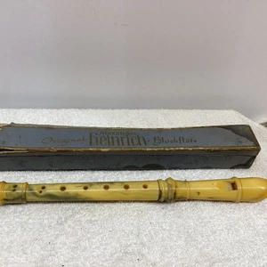 Grabadora de flauta original Alexander Heinrich flauta agujeros dobles madera de pera - Imagen 1 de 7