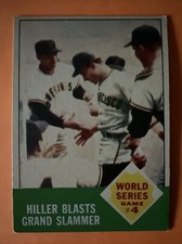 1963 Topps Baseball #145 World Series Game 4 NY Yankees-SF Giants Nice Color EX