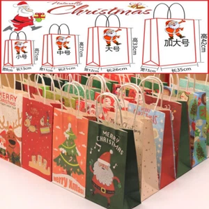 10 x Weihnachtsgeschenktüten, kleine mittlere große Geschenktüten Weihnachtsgeschenke - Bild 1 von 33