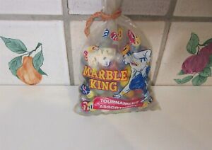 Vintage Marble King/Tournament Assortment Bag Of Marbles-Berry Pink Ind. USA 2LB