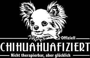 CHIHUAHUA Autoaufkleber - Chihuahua Aufkleber - Chihuahua Schriftzug infiziert - Bild 1 von 3
