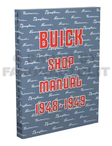 1948-1949 Buick Tienda Manual Especial Super Roadmaster 48 49 Reparar Servicio - Imagen 1 de 2
