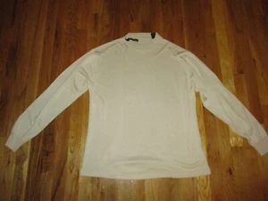 Men's Bachrach Ivory 100% Silk Sweater Size XL - Picture 1 of 4