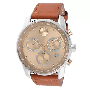 Movado 3600908 Men's Bold Verso Gold-Tone Dial Quartz Watch - Picture 1 of 4