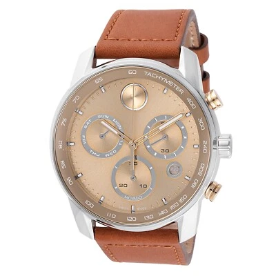 Movado 3600908 Men's Bold Verso Gold-Tone Dial Quartz Watch - Image 1 of 4