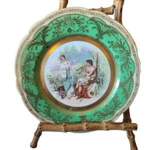 Vintage Imperial Crown China made in Austria Classical Scene Cabinet Plate - Picture 1 of 4
