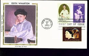 1980 FDC - Scott# 1832 COMBO - Edith Wharton - Colorano Silk Cachet UA - Imagen 1 de 1