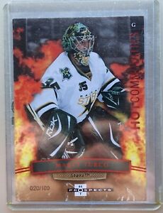 07-08 Fleer Hot Prospects Marty Turco 020/100 "REDHOT" Hot Commodities Card  