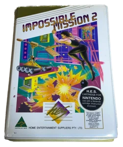 Impossible Mission 2 Nintendo HES NES Boxed PAL *Complete* Piggy Back - Picture 1 of 7