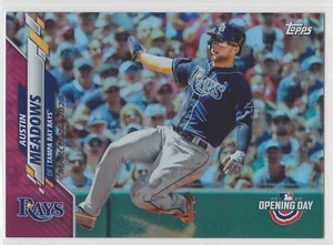 Austin Meadows - 2020 Topps Opening Day #175 - Red Parallel - Tampa Bay Rays - Picture 1 of 2