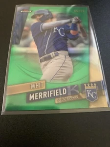 2019 Topps Finest Green Refractor /99 Whit Merrifield #43 KC Royals STUD - Picture 1 of 2