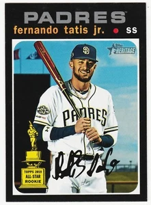 Fernando Tatis Jr. 2020 Topps Heritage Silver Team Name SP Variation #437 - Picture 1 of 2