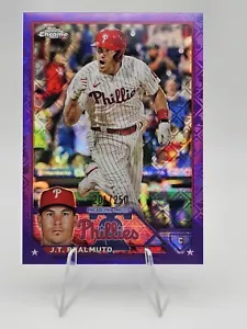 Logofractor cromado Topps 2023 J.T. Refractor púrpura Realmuto/250 Phillies - Imagen 1 de 2
