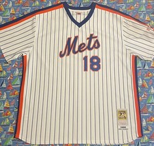 Authentic Mitchell & Ness MLB New York Mets Darryl Strawberry Baseball Jersey