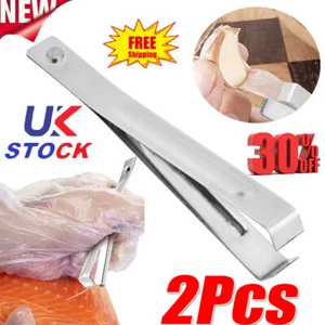 2pcs Stainless Steel Garlic Peeler Fishbone Tweezers Set Garlic Clip Peel KH - Picture 1 of 10