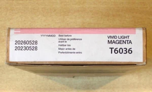 GENUINE EPSON T6036 Vivid Light Magenta 220ml ink cartridge 7880 9880 dated 2026 - Picture 1 of 3