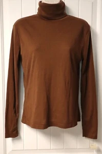 Vintage ANDREW ST. JOHN womens brown turtleneck sweater size XL (NWT) - Picture 1 of 4